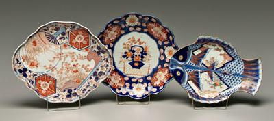 Three pieces Japanese Imari double 90c1c