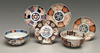 Six pieces Japanese Imari porcelain  90c20