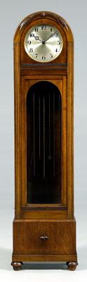German walnut tall case clock,