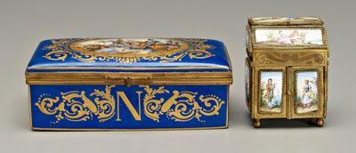 Napoleonic box jewelry box brass mounted 90c62