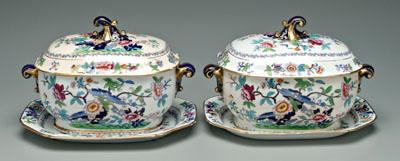 Pair 19th century ironstone tureens  909a4