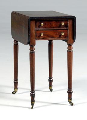 Regency mahogany work table two 909ae