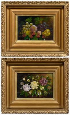 Two T. Sayer still life paintings (Scottish,
