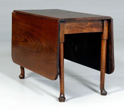 Signed Queen Anne drop-leaf table,