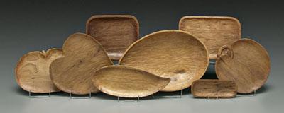 Eight Fred Smith carved bowls  90e0c