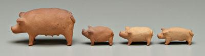 Four Louis Brown pigs: sow and three