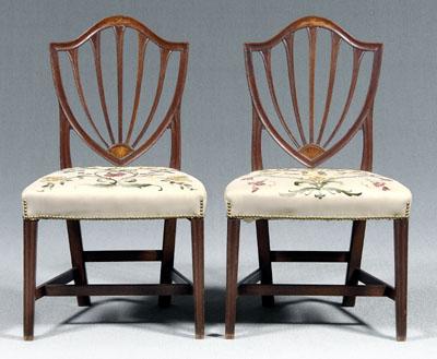 Fine pair Salem Federal chairs  90e31