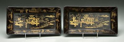 Two Chinese export lacquer bowls  90e6b