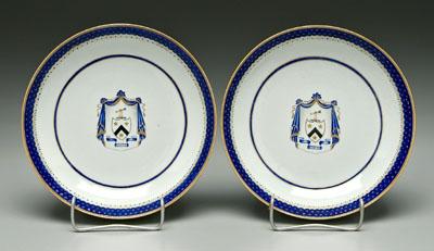 Two Chinese export armorial bowls,