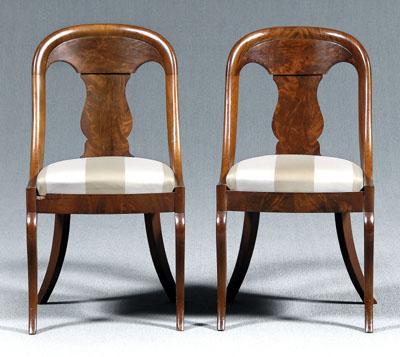 Pair classical side chairs: each