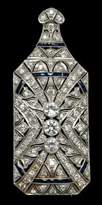 Vintage diamond and platinum brooch  90f05