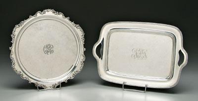 Two Gorham sterling trays one 90f1d
