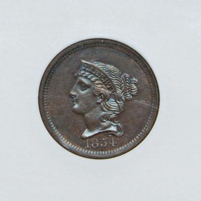 U S 1854 Proof 66 pattern cent  90f2a