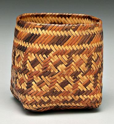 Chittamacha double woven basket,