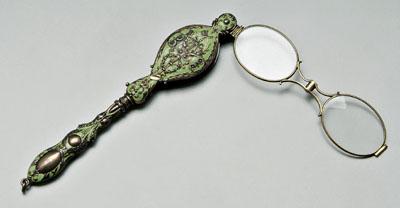 Sterling and enamel lorgnette  90f49