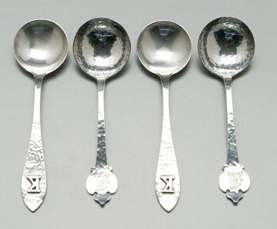 12 sterling Arts and Crafts spoons: