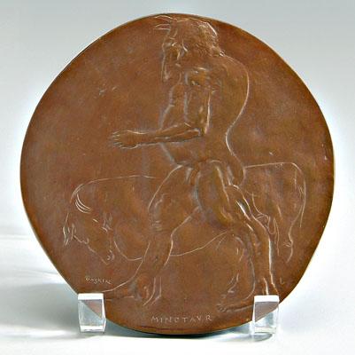 Leonard Baskin bronze plaque (New