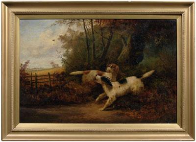 Charles Dudley sporting painting  90f86