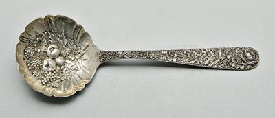 Kirk Repoussé sterling serving spoon,