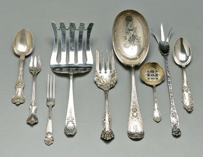 21 pieces sterling flatware: Madam Jumel