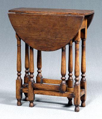 William and Mary diminutive table,