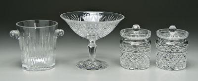 Four pieces Waterford: ice bucket,