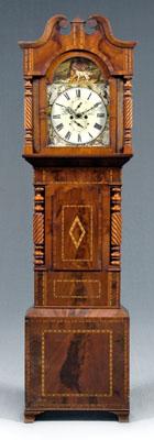 Georgian mahogany tall case clock  90fd3