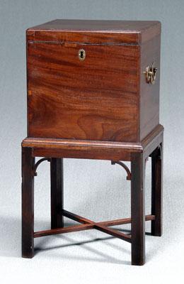 Chippendale mahogany cellaret on 90fe6