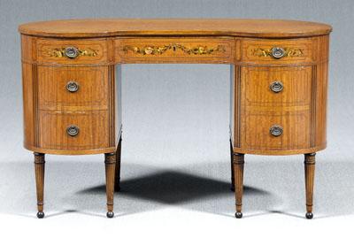 Adam style painted satinwood desk  90ff4