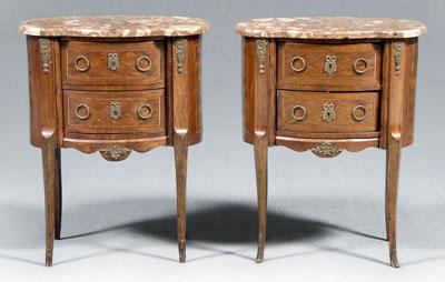 Pair Louis XV style commodes each 91011