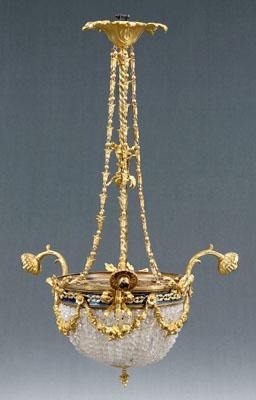 Louis XVI style chandelier bronze 9101d
