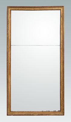 French carved and gilt wood mirror,