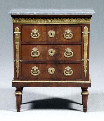French Empire marble top side commode  91031