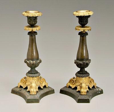 Pair ormolu mounted candlesticks  90c68