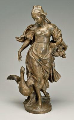 19th century bronze figural group  90cbb
