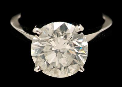 5.0 ct. solitaire diamond ring,