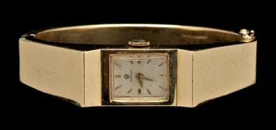 14 kt yellow gold bangle watch  90cf8