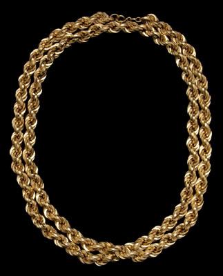 Italian 18 kt gold rope necklace  90d0f