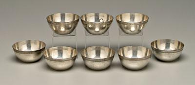 Eight middle eastern silver bowls  90d1d