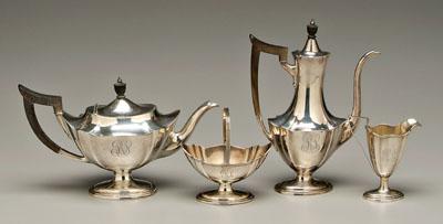 Gorham sterling tea service: Plymouth