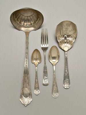 Early pattern sterling flatware  90d25