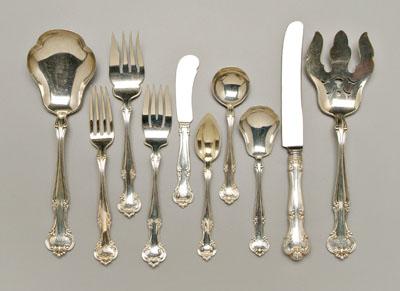 Gorham Cromwell sterling flatware, 178