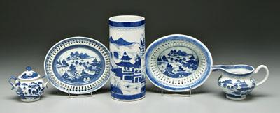 Five pieces Chinese Canton porcelain  90d3d