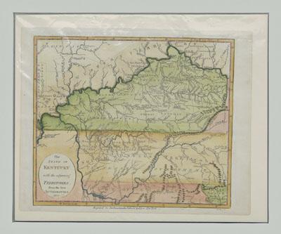 1800 Kentucky and Tennessee map,