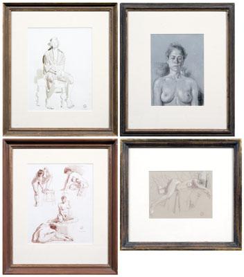 Four Tony Griffin drawings figure