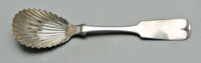 Charleston coin silver sugar spoon,