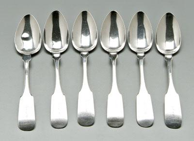 Six Charleston coin silver spoons  90dbc