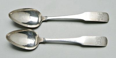 Two Charleston coin silver spoons  90dbe