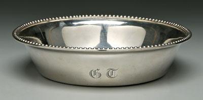 Baltimore Warner coin silver bowl,