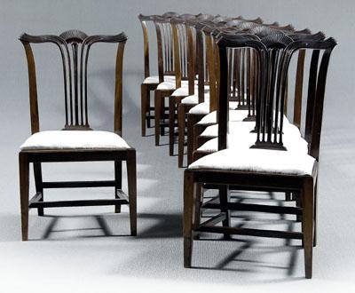 Set of ten Gillows dining chairs  90dee